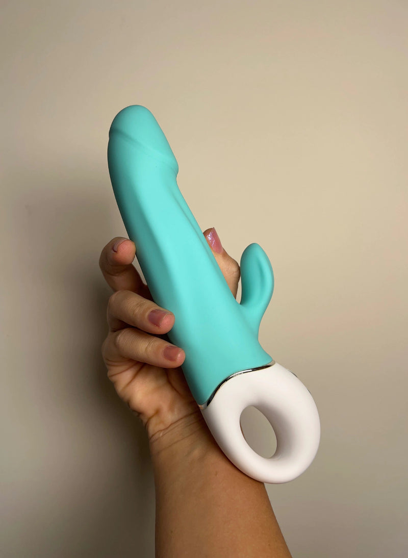 VIBRADOR RABBIT OCEAN AZUL S-HANDE