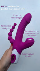 VIBRADOR EROS COM 3 ESTÍMULOS