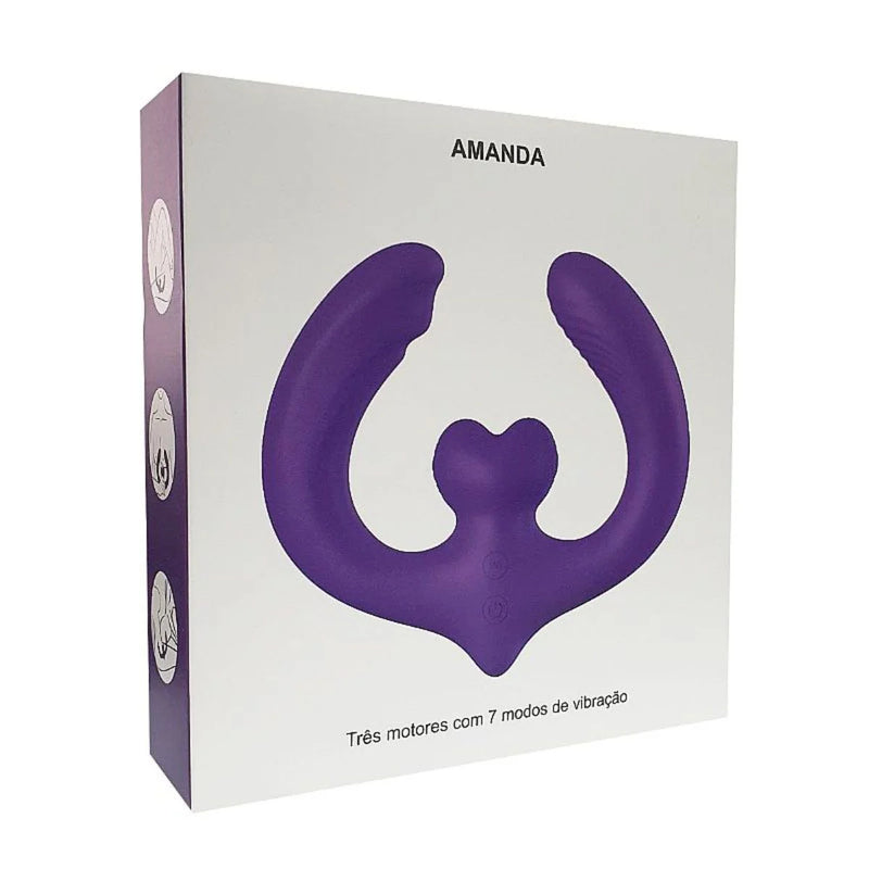 VIBRADOR PARA CASAL DUPLO - AMANDA