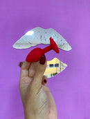 PLUG ANAL P SILICONE EM FORMATO DE ROSA