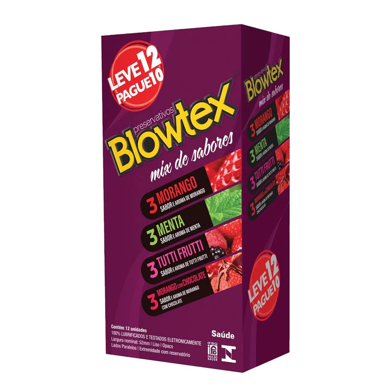 PRESERVATIVO BLOWTEX MIX DE SABORES