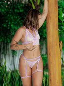 CONJUNTO PODEROSA - LILÁS COM ROSA ROMANCE