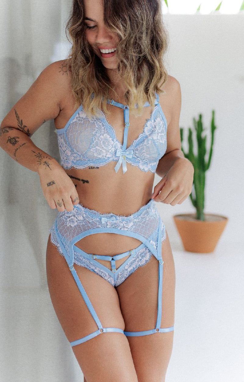 CONJUNTO TENTAÇÃO AZUL FROZEN