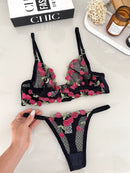 CONJUNTO CEREJA - PRETO