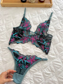 CONJUNTO ANALU - TURQUESA COM PINK