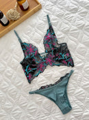 CONJUNTO ANALU - TURQUESA COM PINK