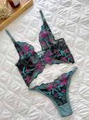 CONJUNTO ANALU - TURQUESA COM PINK