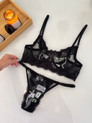 CONJUNTO MALDIVAS - PRETO COM VERDE E BRANCO