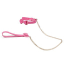 COLEIRA COM GUIA EM COURO FAKE