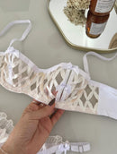 CONJUNTO CALIENTE - BRANCO COM NUDE