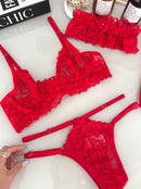CONJUNTO BEIJA-ME - VERMELHO