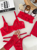 CONJUNTO BEIJA-ME - VERMELHO