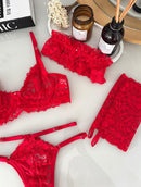 CONJUNTO BEIJA-ME - VERMELHO