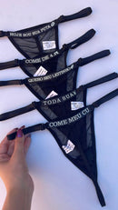 CALCINHA COM FRASE QUE BRILHA NO ESCURO