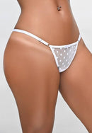 CALCINHA EM TULE POÁ - BRANCA