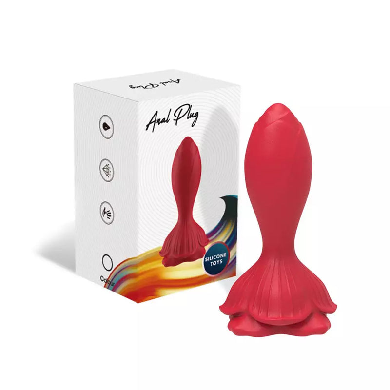 PLUG ANAL ROSA COM VIBRAÇÃO